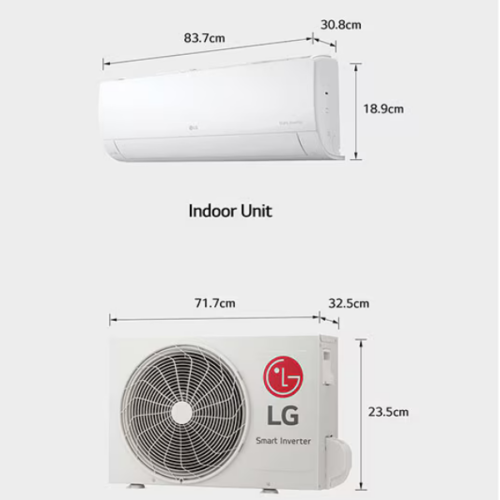 Split LG S4-Q12JAQL - 12000 BTU - (Dual Inverter)