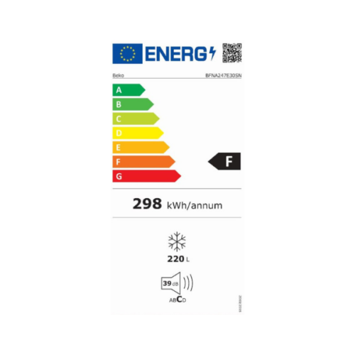 Congélateur encastrable vertical Beko BFNA247E30SN - 220L-7T-No Frost