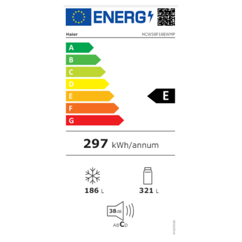 Réfrigérateur combiné Haier HCW58F18EWMP - 507L - 4 Tiroirs (Total No Frost)