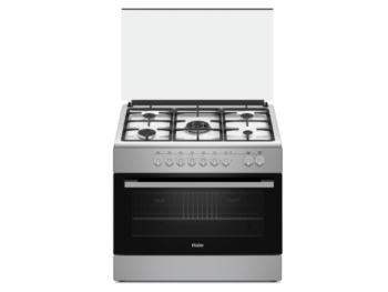 Cuisinière à gaz Haier HCR6050EGS2 90x60- 5 feux (Avec Ventilateur)