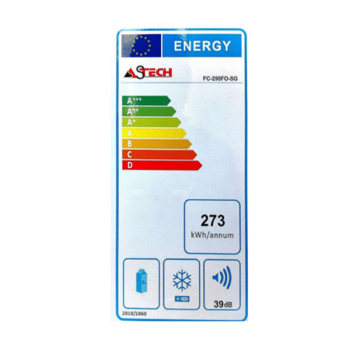 Réfrigérateur combiné ASTECH FC-298FO-SG 253L - 4T-avec fontaine