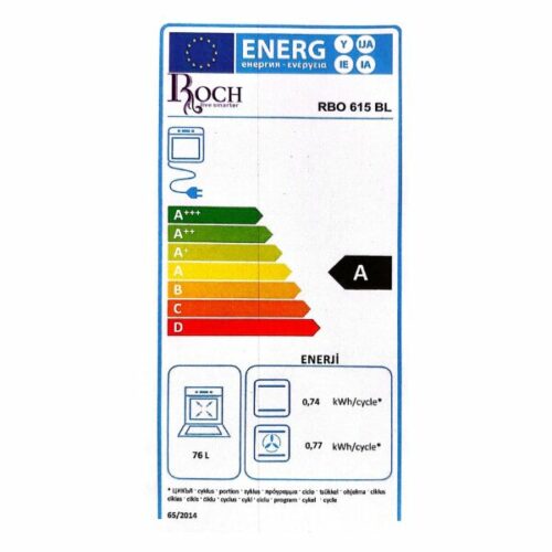 Four encastrable électrique ROCH RBO-615BL- 60L