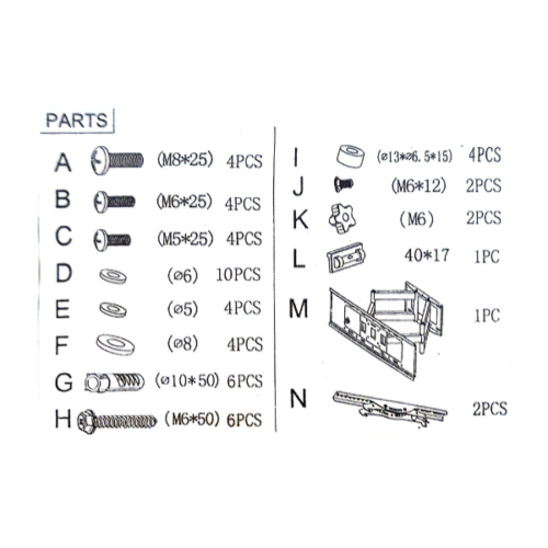 Support TV pivotant MODEL MOYEN  26"-65"